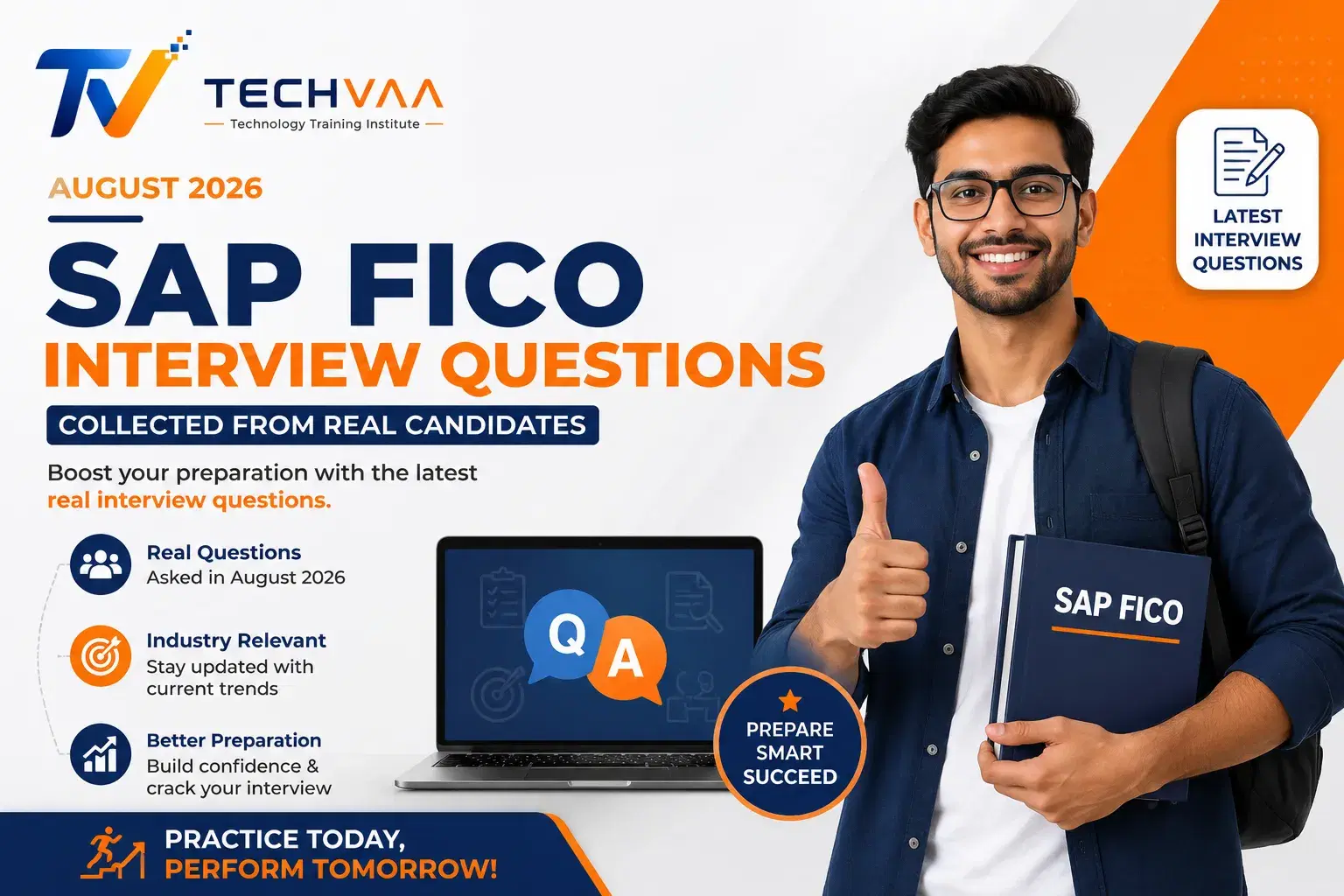 SAP FICO interview questions collected fom candidates who gave interview in august 2026.